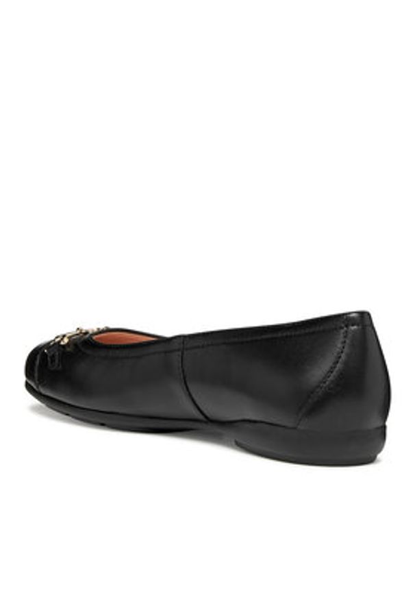Geox Baleriny D Annytah D657NA 000TU C9999 Czarny. Kolor: czarny. Materiał: skóra