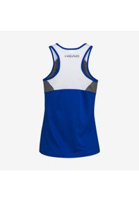 Head - Koszulka bez rękawów damska CLUB 22 Tank Top. Kolor: niebieski. Materiał: jersey, poliester, materiał. Długość rękawa: bez rękawów. Wzór: aplikacja