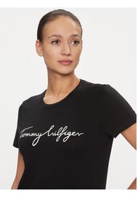 TOMMY HILFIGER - Tommy Hilfiger T-Shirt Heritage Crew Neck Graphic Tee WW0WW24967 Czarny Regular Fit. Kolor: czarny. Materiał: bawełna #6