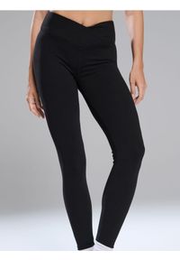 Sinsay - Legginsy Gym Hard - czarny. Kolor: czarny