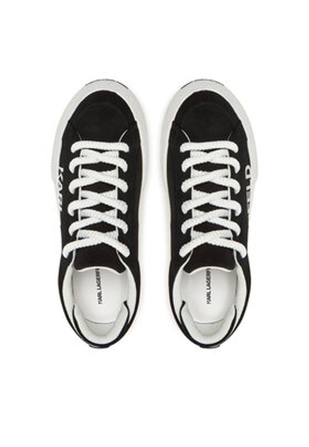 Karl Lagerfeld - KARL LAGERFELD Sneakersy KL60722 Czarny. Kolor: czarny. Materiał: skóra, zamsz