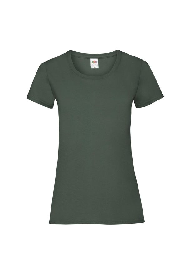 FRUIT OF THE LOOM - Koszulka Damska Valueweight Heather T-shirt. Kolor: zielony