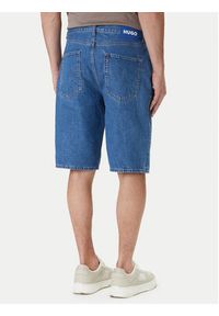 Hugo - HUGO Szorty jeansowe Skate 50555993 Niebieski Straight Fit. Kolor: niebieski. Materiał: bawełna #3