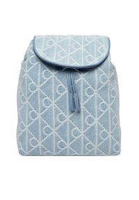 Calvin Klein Plecak Emblem Aop Denim Backpack LV04F3508G Niebieski. Kolor: niebieski. Materiał: materiał #5