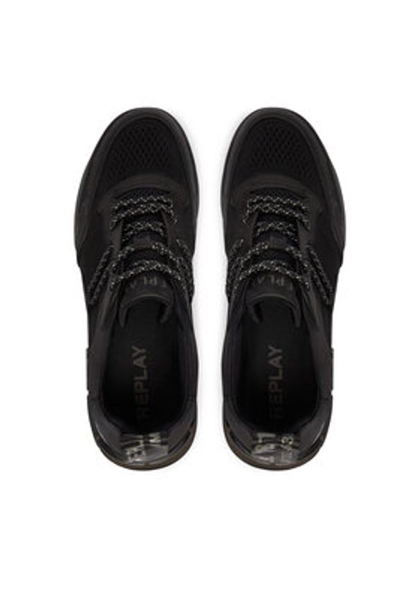 Replay - REPLAY Sneakersy GMS1P .000.C0072L Czarny. Kolor: czarny. Materiał: zamsz, skóra