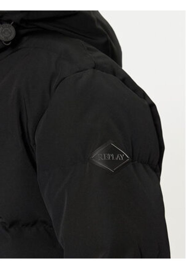 Replay - REPLAY Kurtka zimowa M8403 .000.84728 Czarny Regular Fit. Kolor: czarny. Materiał: syntetyk. Sezon: zima