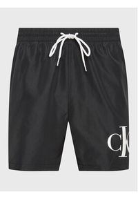 Calvin Klein Swimwear Szorty kąpielowe KM0KM00849 Czarny Regular Fit. Kolor: czarny. Materiał: syntetyk #2