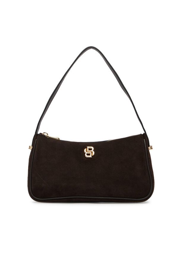 BOSS Torebka 50563360 Brązowy. Kolor: brązowy. Materiał: zamszowe, skórzane