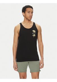 Jack & Jones - Jack&Jones Tank top Varenna 12275464 Czarny Regular Fit. Kolor: czarny. Materiał: bawełna