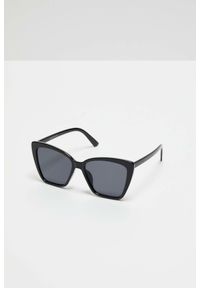 MOODO - Okulary przeciwsłoneczne kwadratowe czarne. Kolor: czarny #1