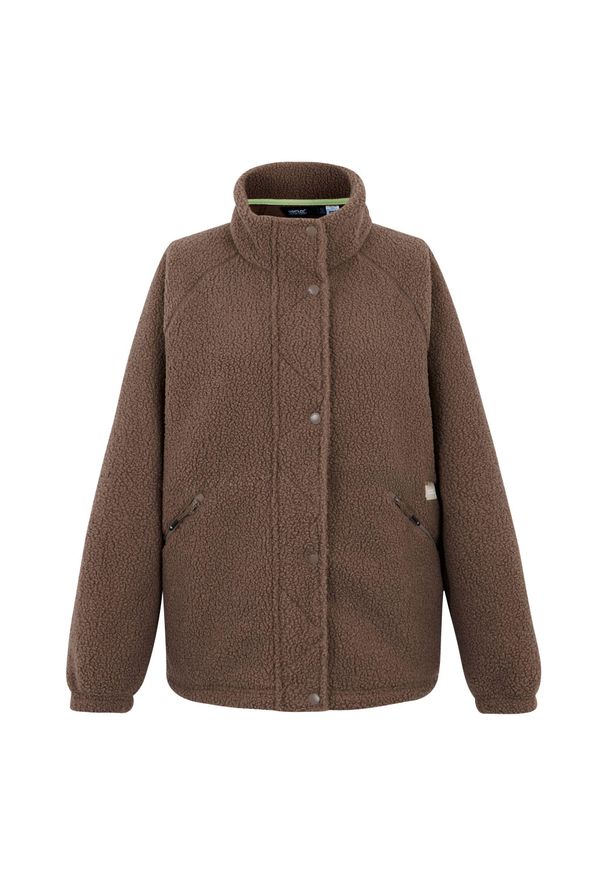 Regatta - Polar damski rozsuwany Emilica Borg. Kolor: brązowy. Materiał: polar. Sport: turystyka piesza