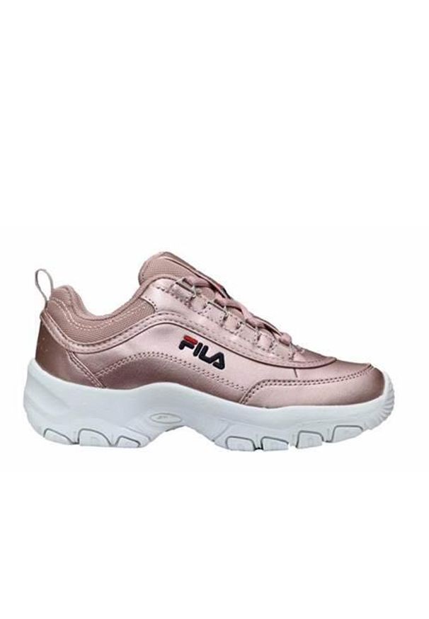 Buty do chodzenia dla dzieci Fila Strada F Low JR. Zapięcie: sznurówki. Kolor: różowy. Materiał: materiał, syntetyk. Szerokość cholewki: normalna. Sport: turystyka piesza