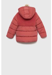 United Colors of Benetton kurtka dziecięca kolor różowy. Okazja: na co dzień. Typ kołnierza: kaptur. Kolor: różowy. Styl: casual #4