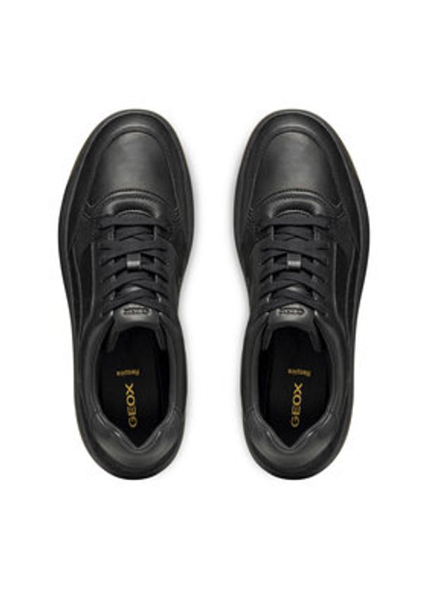 Geox Sneakersy U Sedral Court U56M5A 08522 C9999 Czarny. Kolor: czarny. Materiał: skóra