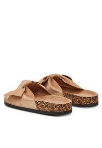 DeeZee Klapki E998-1 Beżowy. Kolor: beżowy. Materiał: materiał