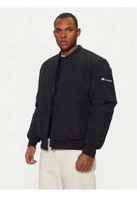 Champion Kurtka bomber 220344 Czarny Regular Fit. Kolor: czarny. Materiał: syntetyk