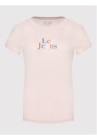 Lee T-Shirt Seasonal Logo L41GYGSU 112140030 Różowy Regular Fit. Kolor: różowy. Materiał: bawełna #4