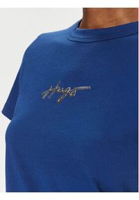 Hugo T-Shirt Classic 50508289 Granatowy Regular Fit. Kolor: niebieski. Materiał: bawełna