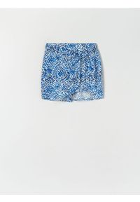 Sinsay - Szorty z wiązaniem - wielobarwny. Materiał: skóra, materiał, wiskoza #1