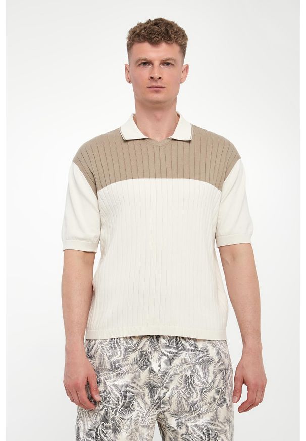 Armani Exchange - Polo męskie bawełniane ARMANI EXCHANGE. Typ kołnierza: polo. Materiał: bawełna