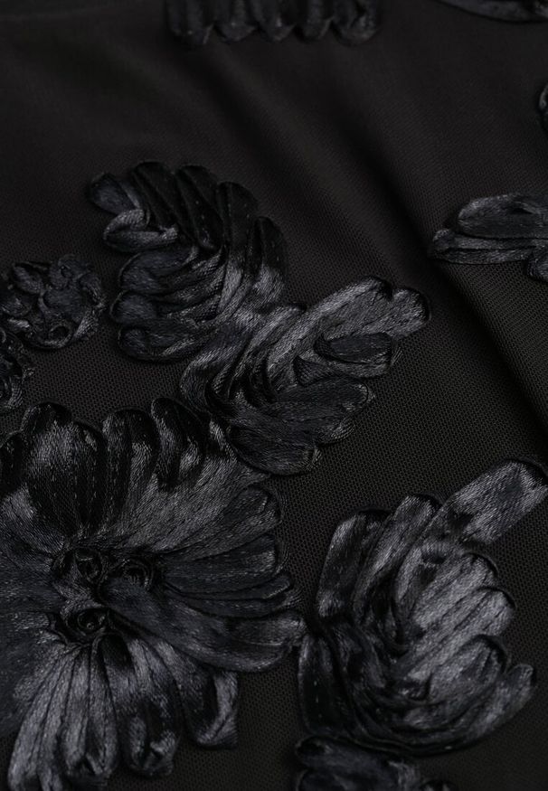 Renee - Czarne Body z Koronki z Transparentnymi Rękawami Esalinda. Okazja: na co dzień. Kolor: czarny. Materiał: koronka. Wzór: koronka. Styl: casual