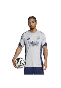 Adidas - Koszulka treningowa Arsenal 2025/26. Kolor: szary. Sport: piłka nożna