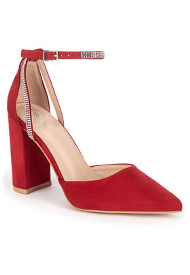 DeeZee Czółenka WSS20601-01 Czerwony. Kolor: czerwony. Materiał: materiał