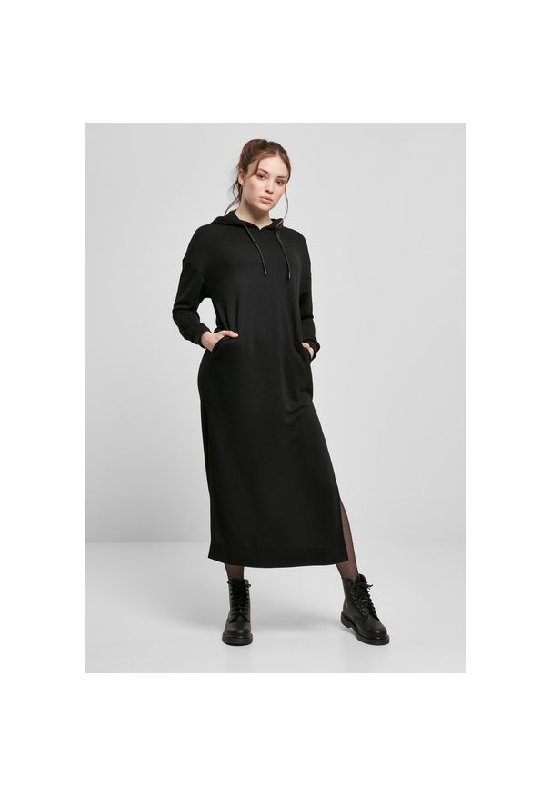 Bluzo sukienka damska z kapturem Urban Classics oversized diamond quilted pull o. Typ kołnierza: kaptur. Kolor: czarny