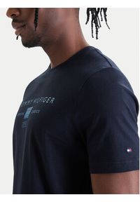 TOMMY HILFIGER - Tommy Hilfiger T-Shirt Brand Love MW0MW42365 Granatowy Regular Fit. Kolor: niebieski. Materiał: bawełna #4