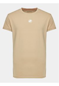 T-Shirt Mammut. Kolor: beżowy. Materiał: bawełna #1