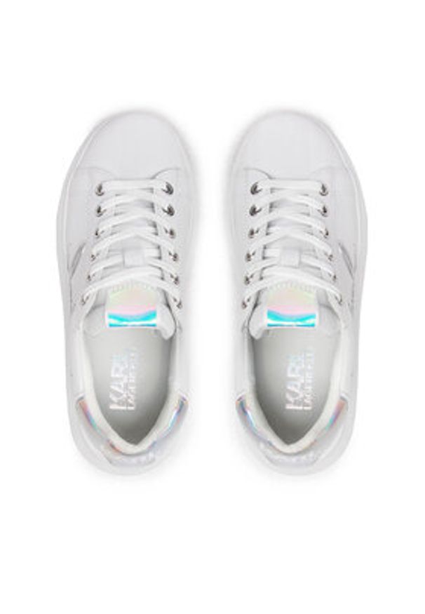 Karl Lagerfeld - KARL LAGERFELD Sneakersy KL62510A Biały. Kolor: biały. Materiał: skóra