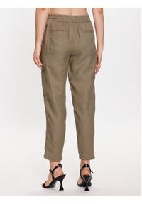 Olsen Spodnie materiałowe 14002059 Khaki Regular Fit. Kolor: brązowy. Materiał: len #2
