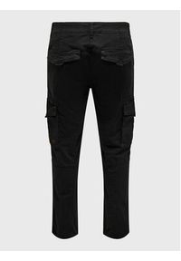 Only & Sons Spodnie materiałowe 22025431 Czarny Tapered Fit. Kolor: czarny. Materiał: bawełna