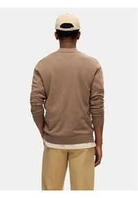 Selected Homme Sweter 16094271 Brązowy Regular Fit. Kolor: brązowy. Materiał: bawełna #4