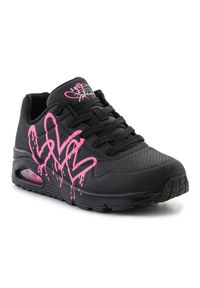 skechers - Buty Skechers Dripping In Love 177980-BKPK czarne. Kolor: czarny. Materiał: materiał #4