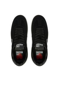 Love Moschino - LOVE MOSCHINO Sneakersy JA15402G0NIG100A Czarny. Kolor: czarny. Materiał: zamsz, skóra #4