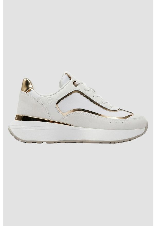 Michael Kors - MICHAEL KORS Białe sneakersy Ari Trainer, Rozmiar 38,5. Kolor: biały