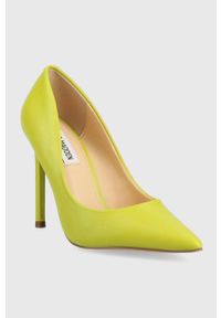 Steve Madden szpilki skórzane Vaze kolor zielony SM19000016. Kolor: zielony. Materiał: skóra. Obcas: na szpilce. Wysokość obcasa: średni #5
