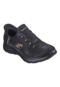 skechers - Buty do chodzenia damskie Skechers Bkgd Summits Classic. Kolor: czarny. Materiał: materiał, syntetyk, tkanina. Szerokość cholewki: normalna. Sport: turystyka piesza