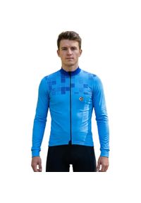 C-LAB - Ocieplona koszulka kolarska z długim rękawem Ordino. Kolor: niebieski. Długość rękawa: długi rękaw. Długość: długie. Sezon: zima. Sport: kolarstwo #1