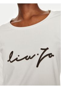 Liu Jo Sport Bluzka TF4077 JS088 Écru Regular Fit. Materiał: bawełna. Styl: sportowy #4