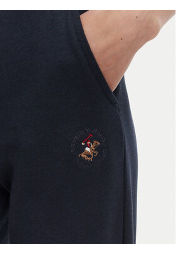 Beverly Hills Polo Club Spodnie dresowe P-SS26W-TF546550 Granatowy Regular Fit. Kolor: niebieski. Materiał: syntetyk