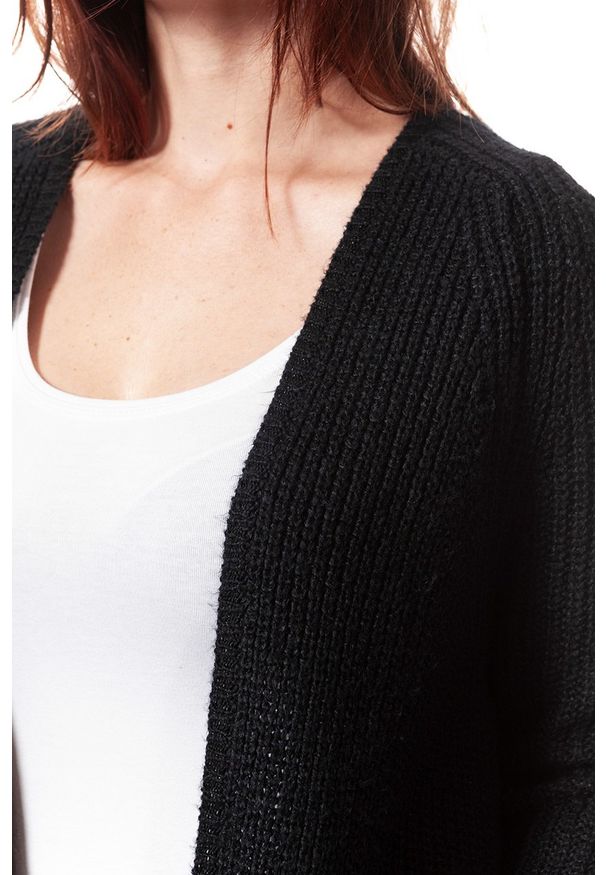 Wrangler - DAMSKI SWETER WRANGLER FLY AWAY KNIT DARK NAVY W8107PYAE 112132224. Materiał: tkanina. Styl: elegancki