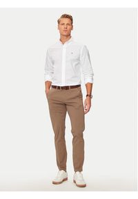 GANT - Gant Koszula Poplin 3000102 Biały Slim Fit. Kolor: biały. Materiał: bawełna #3