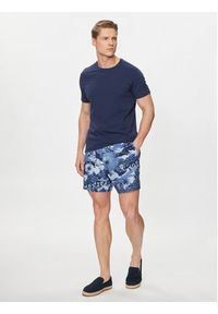 Tommy Jeans Szorty materiałowe Hawaiian DM0DM18807 Niebieski Regular Fit. Kolor: niebieski. Materiał: len