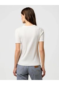 Wrangler - DAMSKA KOSZULKA WRANGLER FEMME KNIT HENLEY WORN WHITE 112370743. Typ kołnierza: typu henley #6