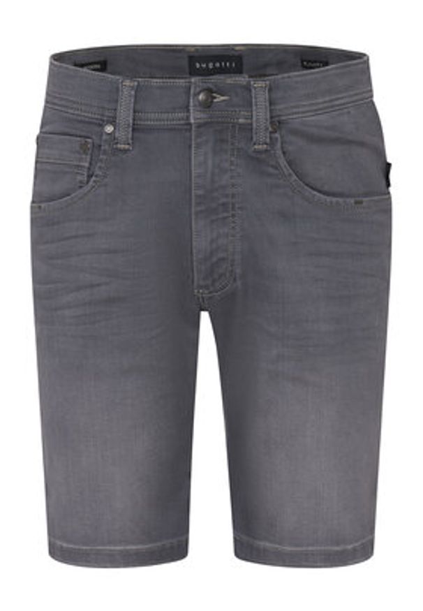 Bugatti Szorty jeansowe 3138D-76604C D Szary Modern Fit. Kolor: szary. Materiał: bawełna