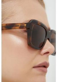 Balenciaga okulary przeciwsłoneczne kolor brązowy. Kolor: brązowy #2