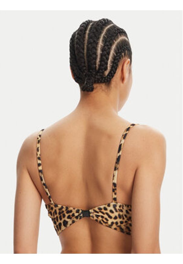 NORMA KAMALI Góra od bikini KK324YPL325656 Brązowy. Kolor: brązowy. Materiał: syntetyk