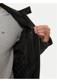 Replay - REPLAY Kurtka skórzana M8435 .000.84950 Czarny Regular Fit. Kolor: czarny. Materiał: skóra